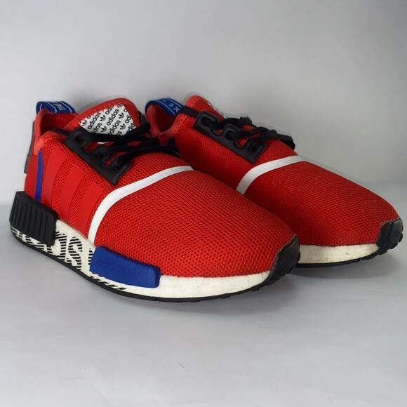 ADIDAS NMD _R1 "Active Red/Black" Men's Shoes Size 5 - Picture 13 of 14